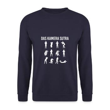 Fotograf - Unisex Pullover - Navy - Vorne - Alina (178cm) & Michal (187cm)