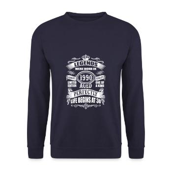 30e anniversaire - Sweat-shirt Unisexe - marine - Devant - Alina (178cm) & Michal (187cm)