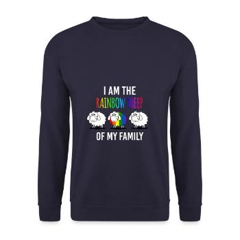 LGBT - Unisex Sweatshirt - navy - Front - Alina (178cm) & Michal (187cm)