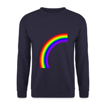 Rainbow - Unisex Sweatshirt - navy - Front - Alina (178cm) & Michal (187cm)