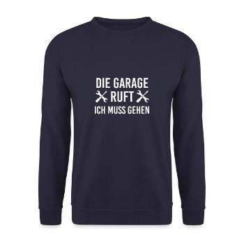 Auto - Unisex Pullover - Navy - Vorne - Alina (178cm) & Michal (187cm)