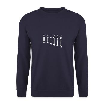 Diesel Auto Evolution Drifter Racing Guys Man - Unisex Sweatshirt - navy - Front - Alina (178cm) & Michal (187cm)