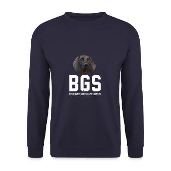 Jagd Jäger Evolution Hirsch Waidmann Lustig Spruch - Unisex Pullover - Navy - Vorne - Alina (178cm) & Michal (187cm)