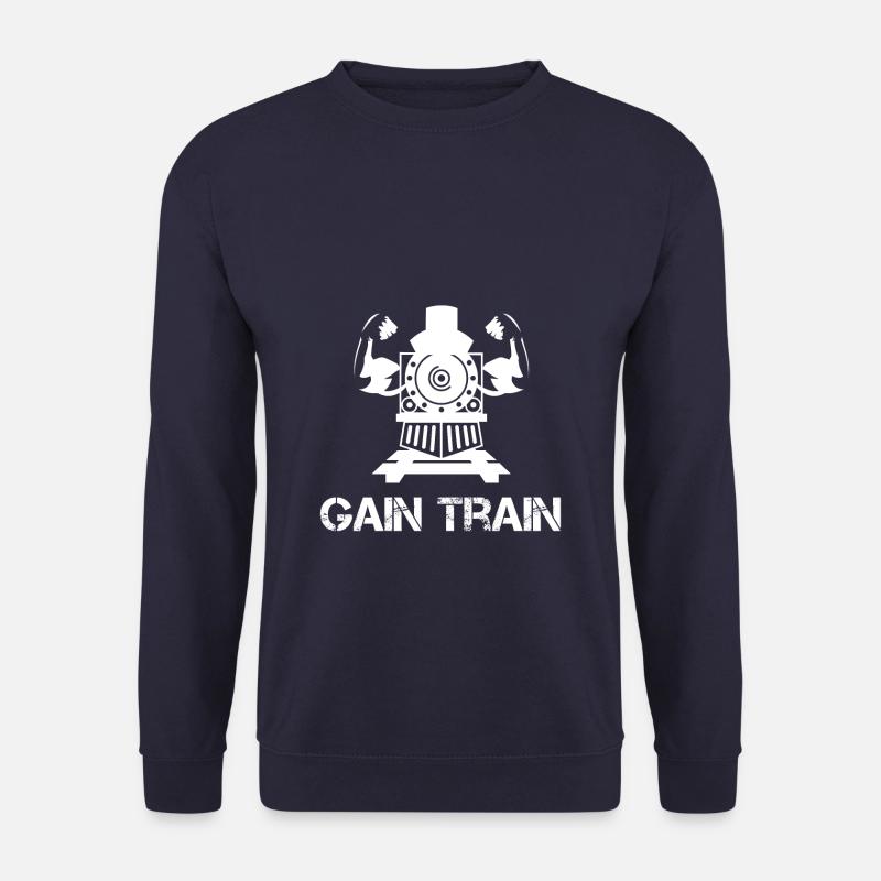 Gain Train Powerlifting Training Bodybuilding - Unisex Sweatshirt - navy