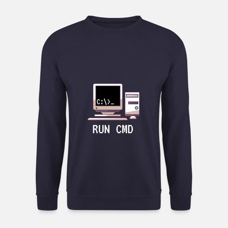 Console Funny Nerd Run CMD - Unisex Pullover - Navy