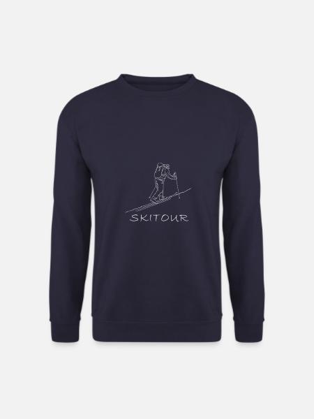 Skitour Tourenski Ski Skifahrer Tourengeher Tour - Unisex Pullover - Navy