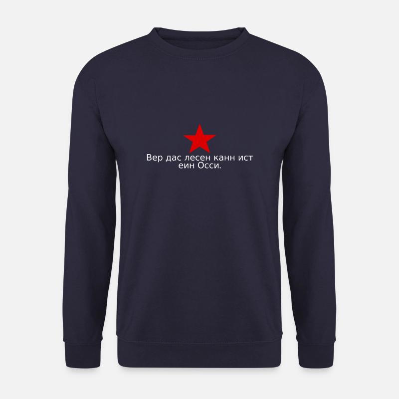 DDR Sachsen Erfurt Ossi Ostberlin Geschenk Spruch - Unisex Pullover - Navy