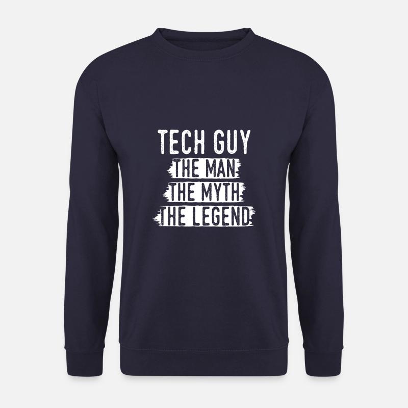 Funny Tech Guys The Myth Man - Unisex Sweatshirt - navy