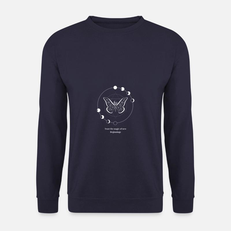 Bordered butterfly - Unisex Sweatshirt - navy