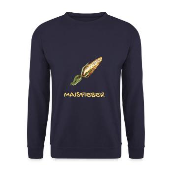 Maisfieber Mais Ernte Geschenk Pfalz Landwirt - Unisex Pullover - Navy - Vorne - Alina (178cm) & Michal (187cm)