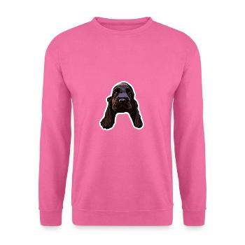 Cocker spaniel chiot mignon chien - Sweat-shirt Unisexe - rose - Devant