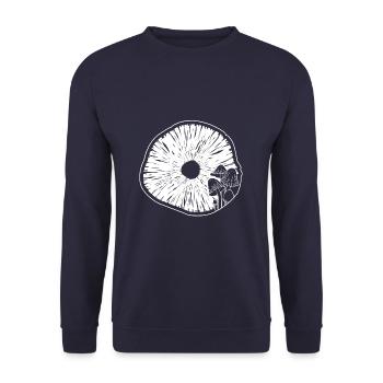 Mushroom Spore - Unisex Pullover - Navy - Vorne - Alina (178cm) & Michal (187cm)