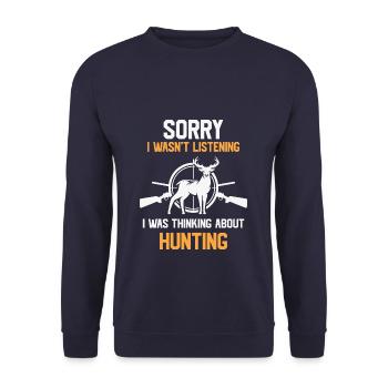 Sorry i wasn't listening i was thinking about Hunt - Unisex Pullover - Navy - Vorne - Alina (178cm) & Michal (187cm)