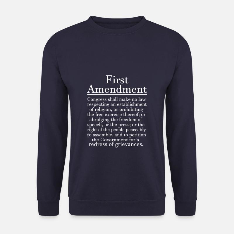 First Amendment History - Unisex Pullover - Navy