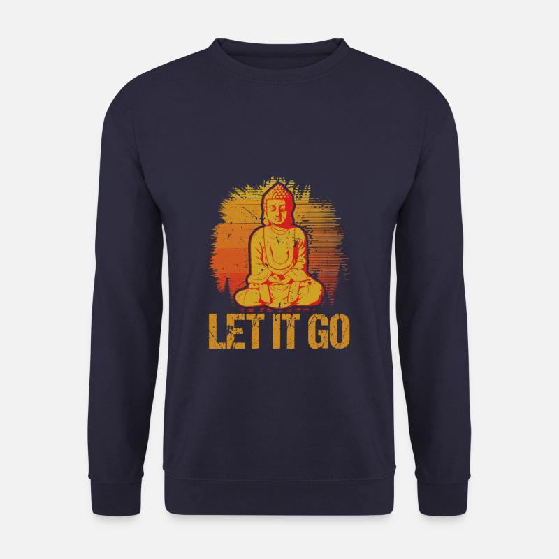 Buddha Meditate - Unisex Pullover - Navy