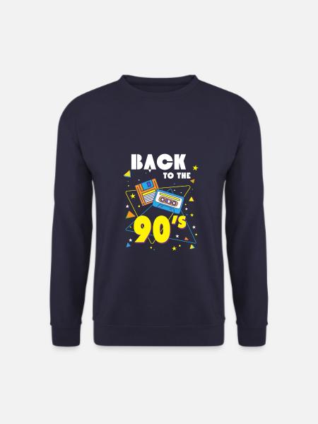 Cooles Back To The 90s Party Nostalgie Geschenk - Unisex Pullover - Navy