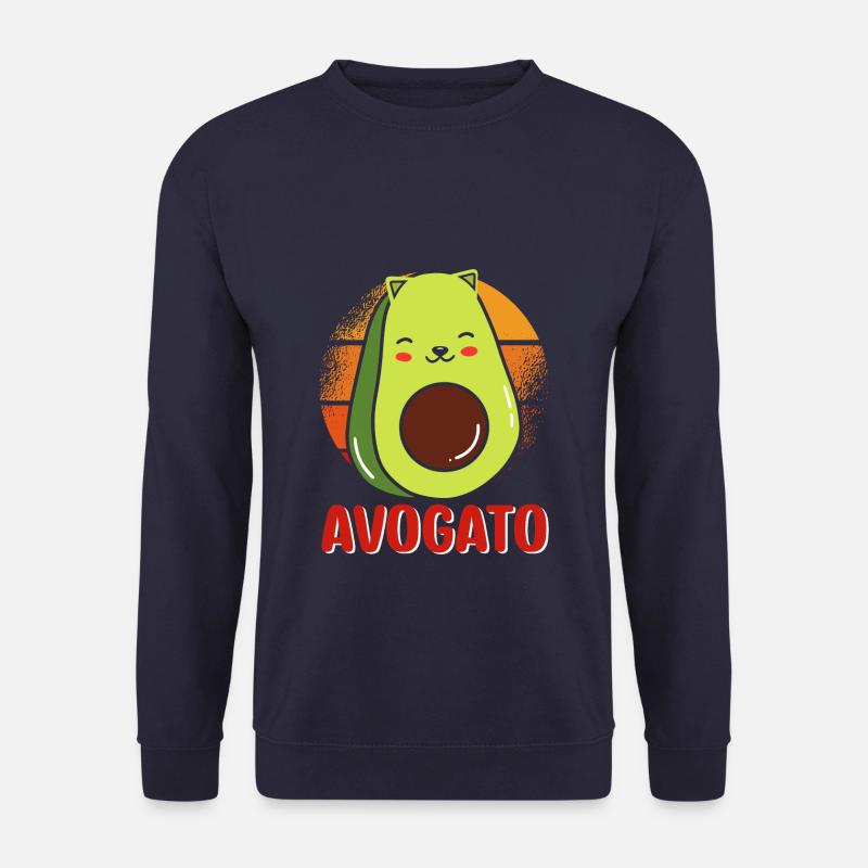 Cute Avogato Cat - Unisex Pullover - Navy