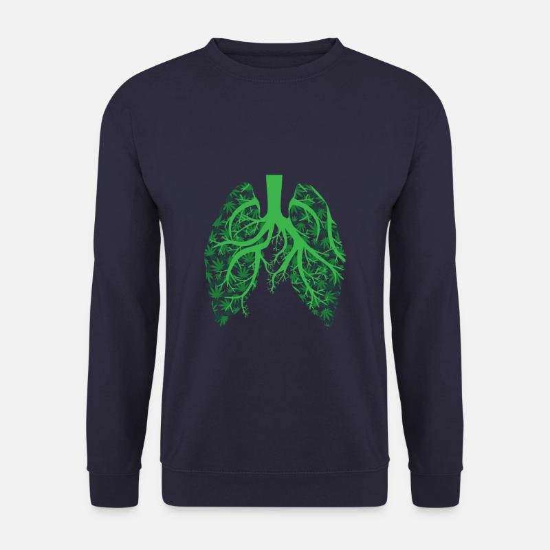 Cannabis Lungs - Unisex Pullover - Navy