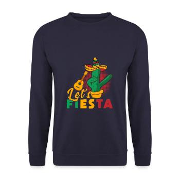 Mexico Lets Fiesta Cinco De Mayo - Unisex Pullover - Navy - Vorne - Alina (178cm) & Michal (187cm)