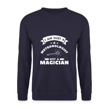 Je ne suis qu’un météorologue, pas un magicien - Sweat-shirt Unisexe - marine - Devant - Alina (178cm) & Michal (187cm)
