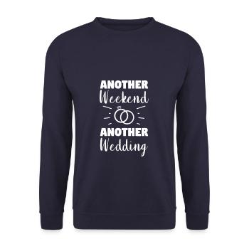 They Got Married And I Got Win-Win - Unisex Pullover - Navy - Vorne - Alina (178cm) & Michal (187cm)