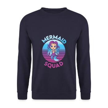 Sea Maid Squad - Unisex Pullover - Navy - Vorne - Alina (178cm) & Michal (187cm)