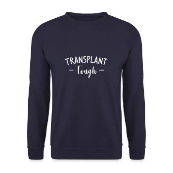 Transplant Tough Kidney Transplant Surgery - Unisex Sweatshirt - navy - Front - Alina (178cm) & Michal (187cm)