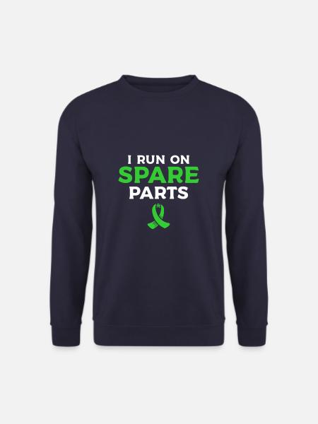 I Run On Spare Parts Kidney Transplant Surgery - Unisex Pullover - Navy