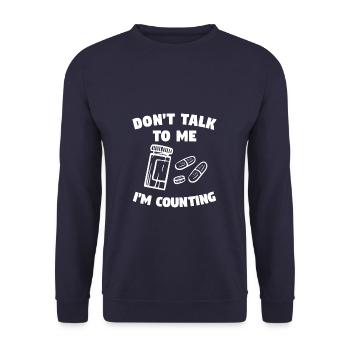 Don't Talk To Me I'm Counting Pharmacy Technician - Unisex Pullover - Navy - Vorne - Alina (178cm) & Michal (187cm)