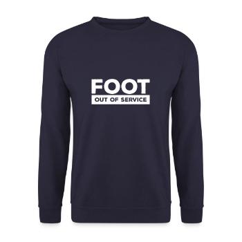 Récupération d’une blessure osseuse cassée au pied hors service - Sweat-shirt Unisexe - marine - Devant - Alina (178cm) & Michal (187cm)