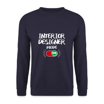 Interior Designer Fashion On Architect Architecture - Unisex Sweatshirt - navy - Front - Alina (178cm) & Michal (187cm)