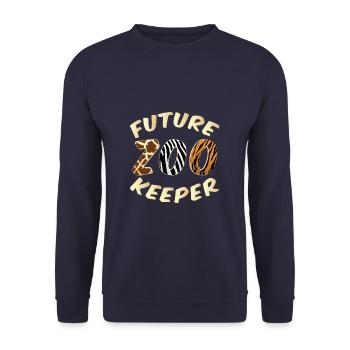 Aspiring Zookeeper - Unisex Pullover - Navy - Vorne - Alina (178cm) & Michal (187cm)