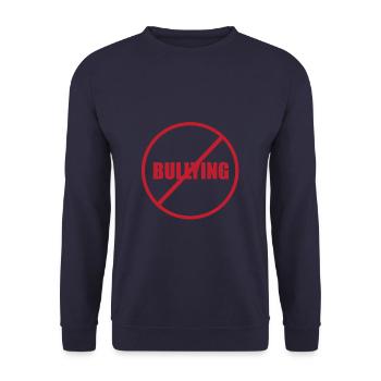 No To Bullying - Unisex Pullover - Navy - Vorne - Alina (178cm) & Michal (187cm)