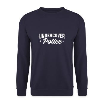 Officier de police infiltré policier chargé de l'application de la loi - Sweat-shirt Unisexe - marine - Devant - Alina (178cm) & Michal (187cm)