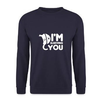 I'm Sleeving You Bariatric Surgery Gastric Bypass - Unisex Pullover - Navy - Vorne - Alina (178cm) & Michal (187cm)