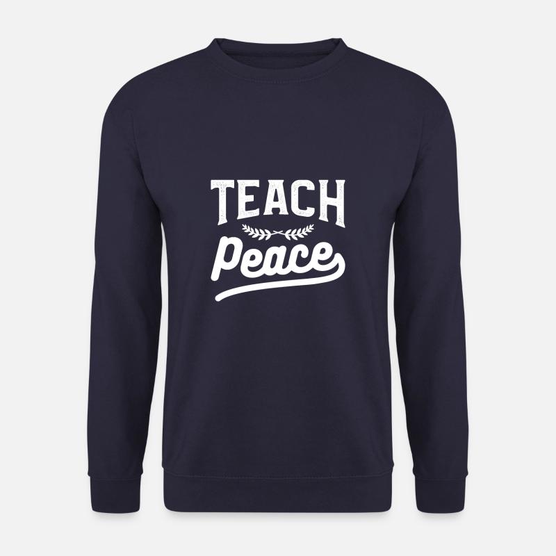 Teach Peace International World Peace Day - Unisex Pullover - Navy