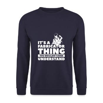 C’est une chose de fabricant que vous ne voudriez même pas - Sweat-shirt Unisexe - marine - Devant - Alina (178cm) & Michal (187cm)