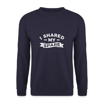 Ask Me About My New Kidney Transplant Surgery - Unisex Pullover - Navy - Vorne - Alina (178cm) & Michal (187cm)
