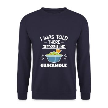 On m’a dit qu’il y aurait un amateur d’avocat guacamole - Sweat-shirt Unisexe - marine - Devant - Alina (178cm) & Michal (187cm)