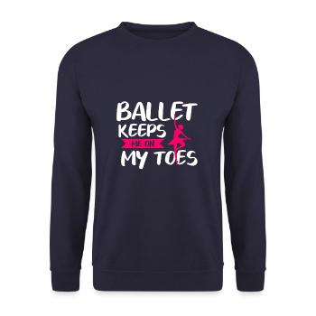 Le ballet me tient en haleine - Sweat-shirt Unisexe - marine - Devant - Alina (178cm) & Michal (187cm)