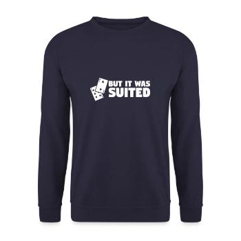Mais il était adapté casino cartes de poker - Sweat-shirt Unisexe - marine - Devant - Alina (178cm) & Michal (187cm)
