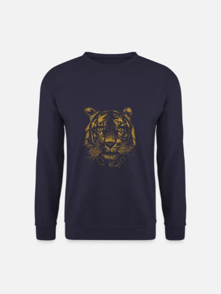 Tiger Sketch - Unisex Pullover - Navy