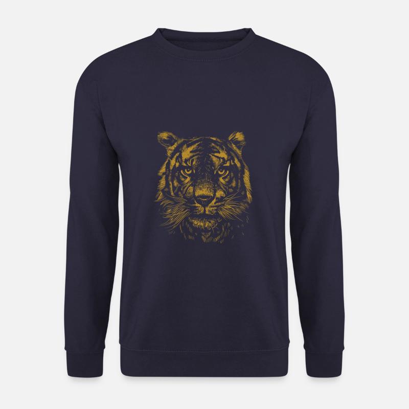 Tiger Sketch - Unisex Pullover - Navy
