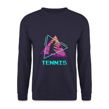 Joueur de tennis Retro Vintage Classic - Sweat-shirt Unisexe - marine - Devant - Alina (178cm) & Michal (187cm)
