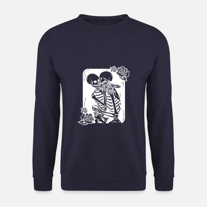 Gothic Skeleton Couple - Unisex Pullover - Navy