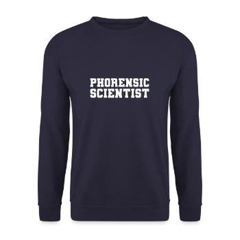 Scientifique phorensique Enquêteur en sciences judiciaires - Sweat-shirt Unisexe - marine - Devant - Alina (178cm) & Michal (187cm)