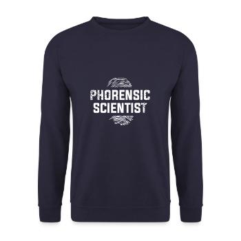 Scientifique phorensique Enquêteur en sciences judiciaires - Sweat-shirt Unisexe - marine - Devant - Alina (178cm) & Michal (187cm)