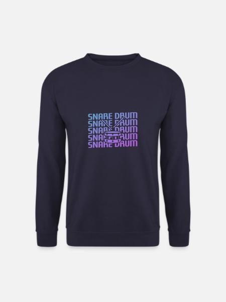 Retro Vintage Classic Snare Drum Instrument - Unisex Pullover - Navy