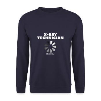 Technicien en radiologie Chargement Radiologue Rad Tech - Sweat-shirt Unisexe - marine - Devant - Alina (178cm) & Michal (187cm)
