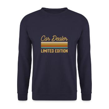 Concessionnaire de voitures rétro Vendeur d’automobiles en édition limitée - Sweat-shirt Unisexe - marine - Devant - Alina (178cm) & Michal (187cm)